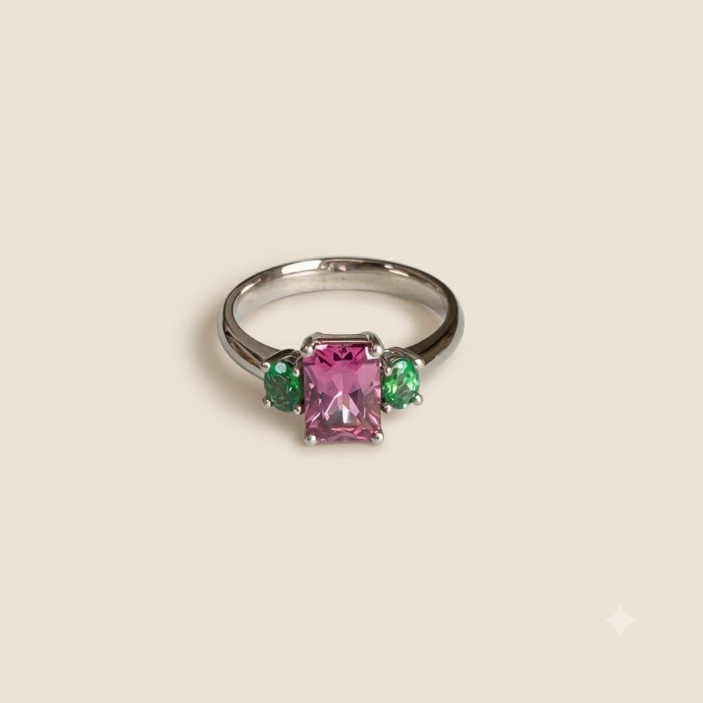 Damenring spinell tsavorit — Mint (M) Ringe