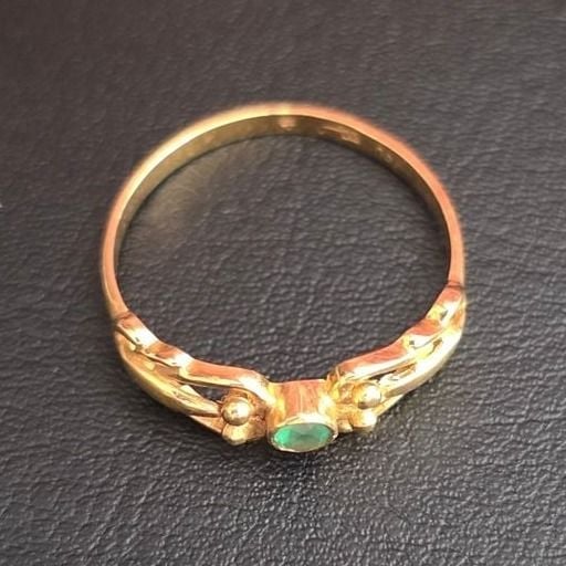 Chrysopras Goldring 750er 1.73g — Very Good / Fine (VG+) Ringe