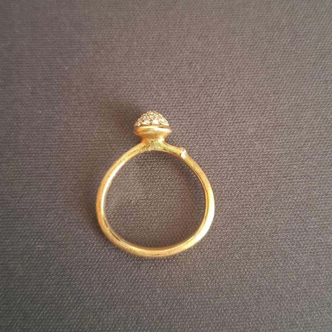 Ole Lynggaard Copenhagen Lotus Ring mit Diamanten Grösse 56 — Exzellenter Zustand (M-) Ringe