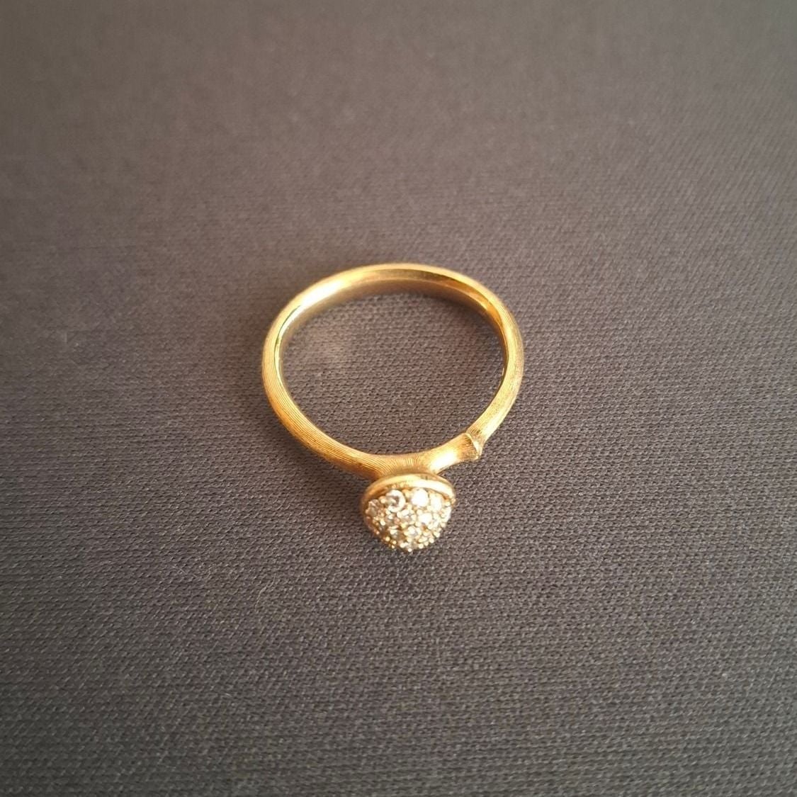 Ole Lynggaard Copenhagen Lotus Ring mit Diamanten Grösse 56 — Exzellenter Zustand (M-) Ringe