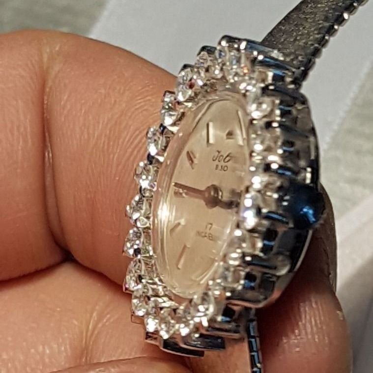 Diamant Uhr 2.42ct, Weissgold 750 — watches
