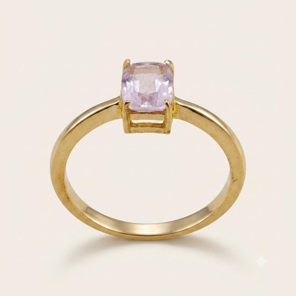 Silberring mit Rosenquarz Grösse 52 — rings